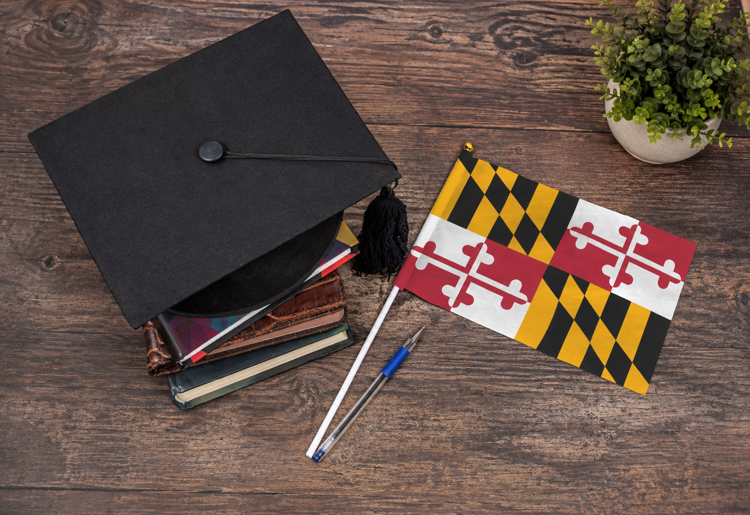 Gradcap Md Flag